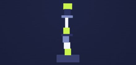 積み上げタワーの画面